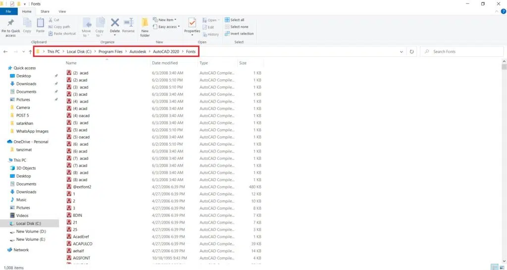 نصب فونت فارسی در اتوکد