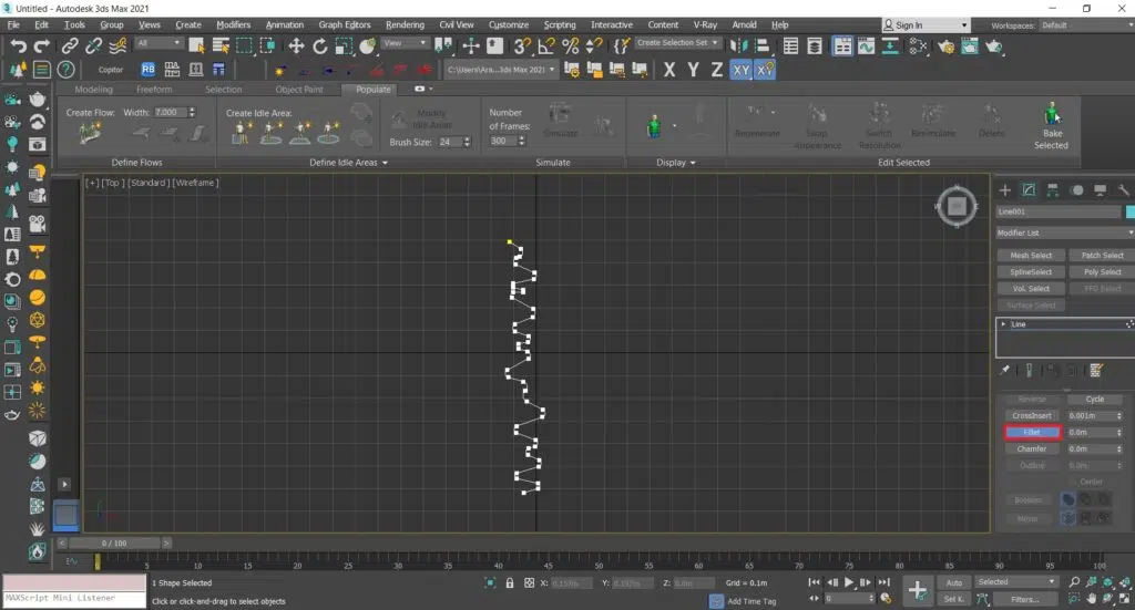 مدلسازی سریع پرده در تری دی مکس