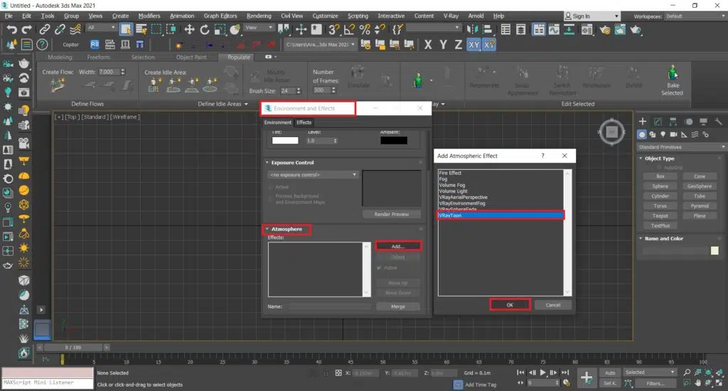 رندر اسکیسی در تری دی مکس