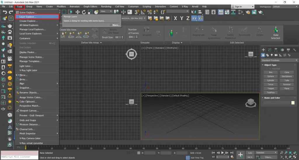آموزش لایه بندی در تری دی مکس