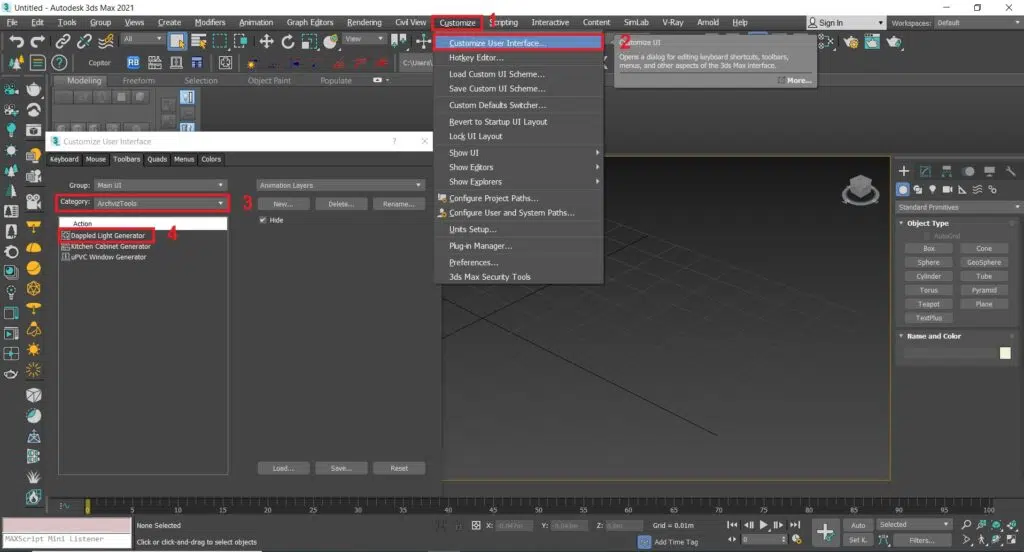 آموزش اسکریپت dappled light generator
