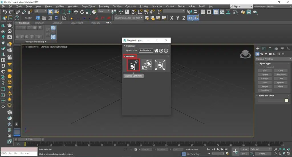 آموزش اسکریپت dappled light generator