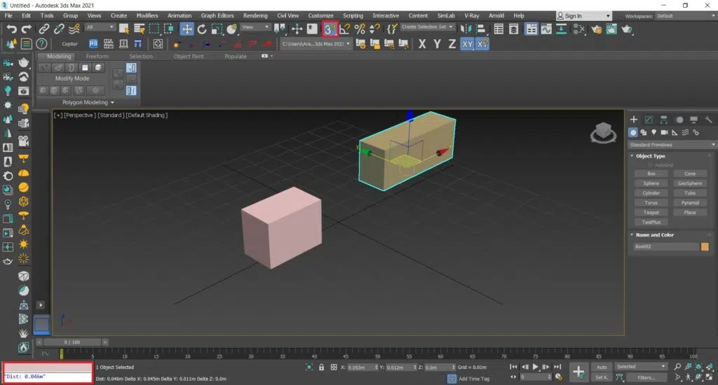 اندازه گیری در تری دی مکس
