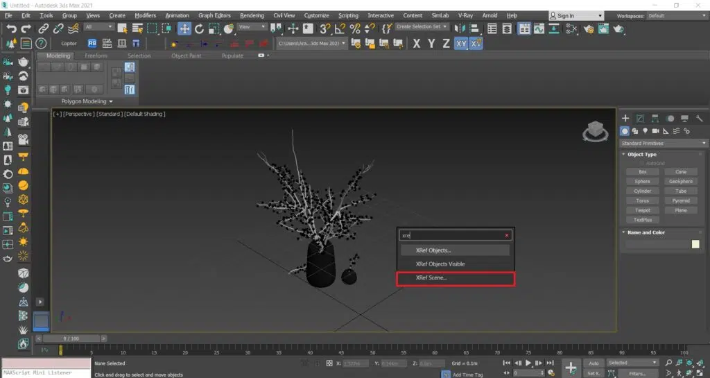 پاک کردن آبجکت XRef در تری دی مکس