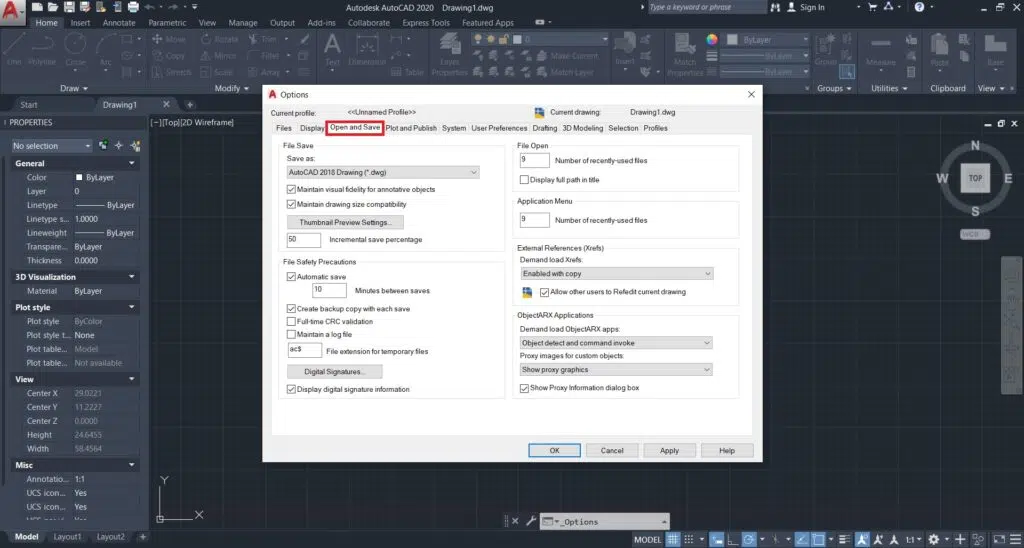 بازیابی (recovery) فایل اتوکد