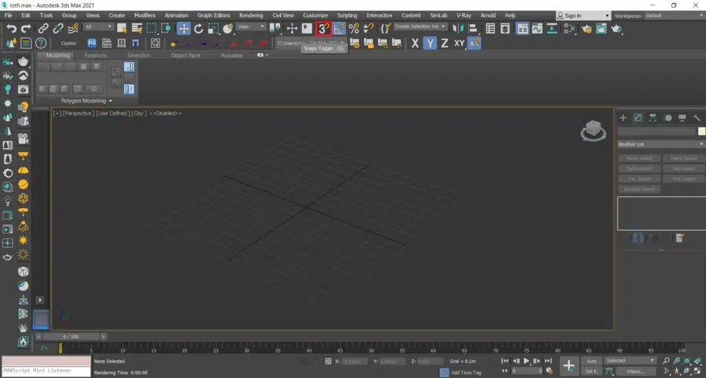 تنظیمات Grid (گرید) در تری دی مکس